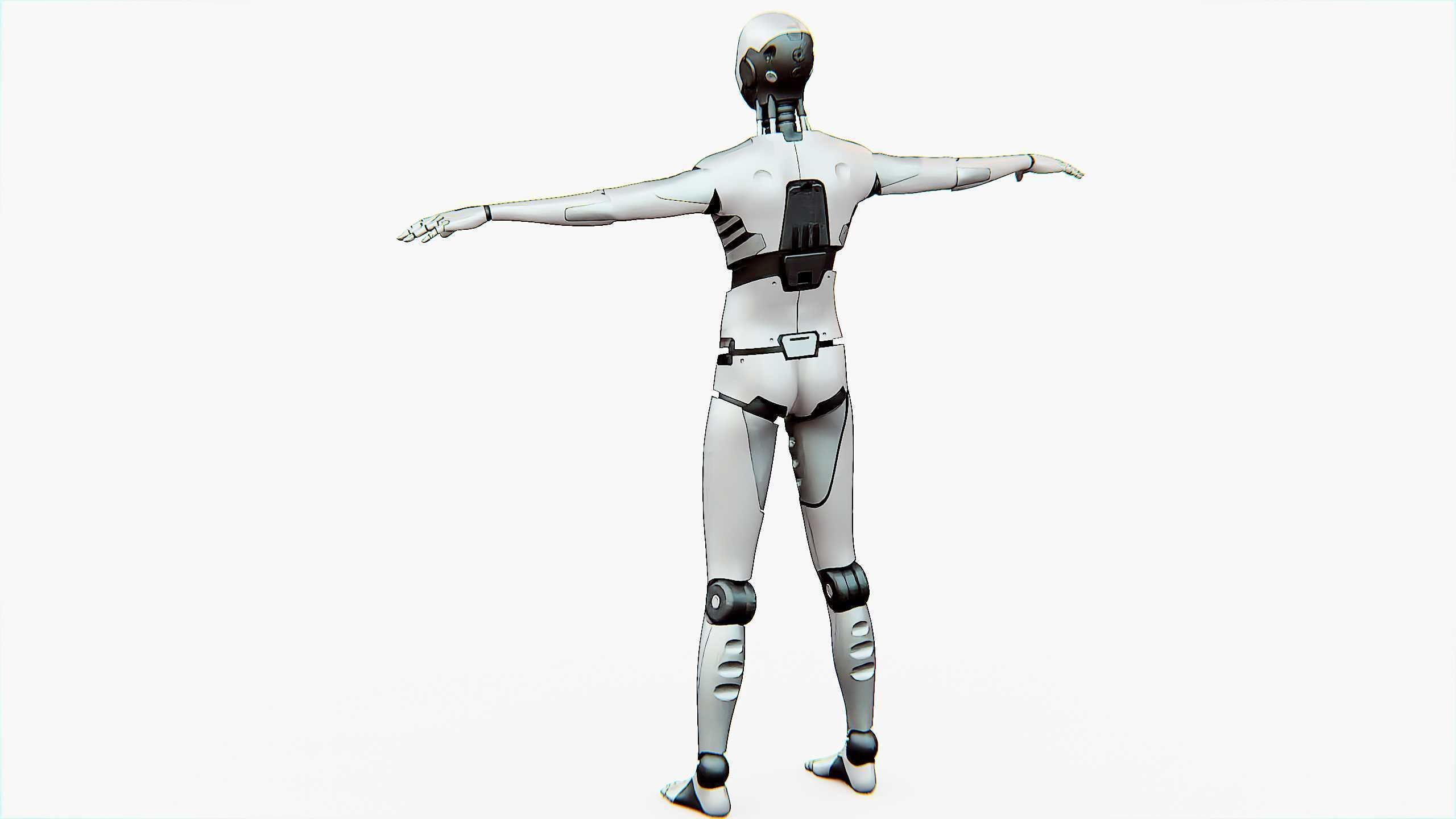 ANDROID MANO Rigged for Unreal Engine - Unity - MIXAMO 3D model_28