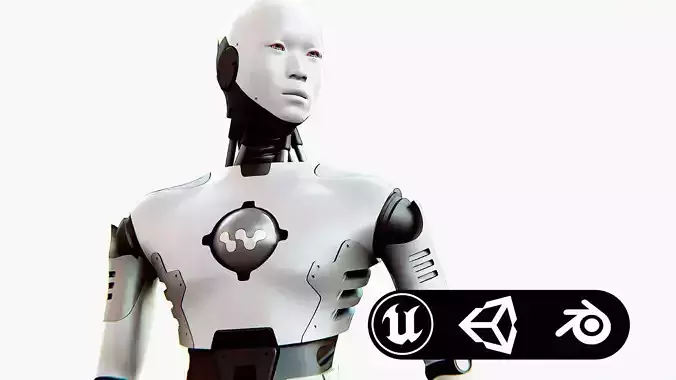 ANDROID MANO Rigged for Unreal Engine - Unity - MIXAMO 3D model