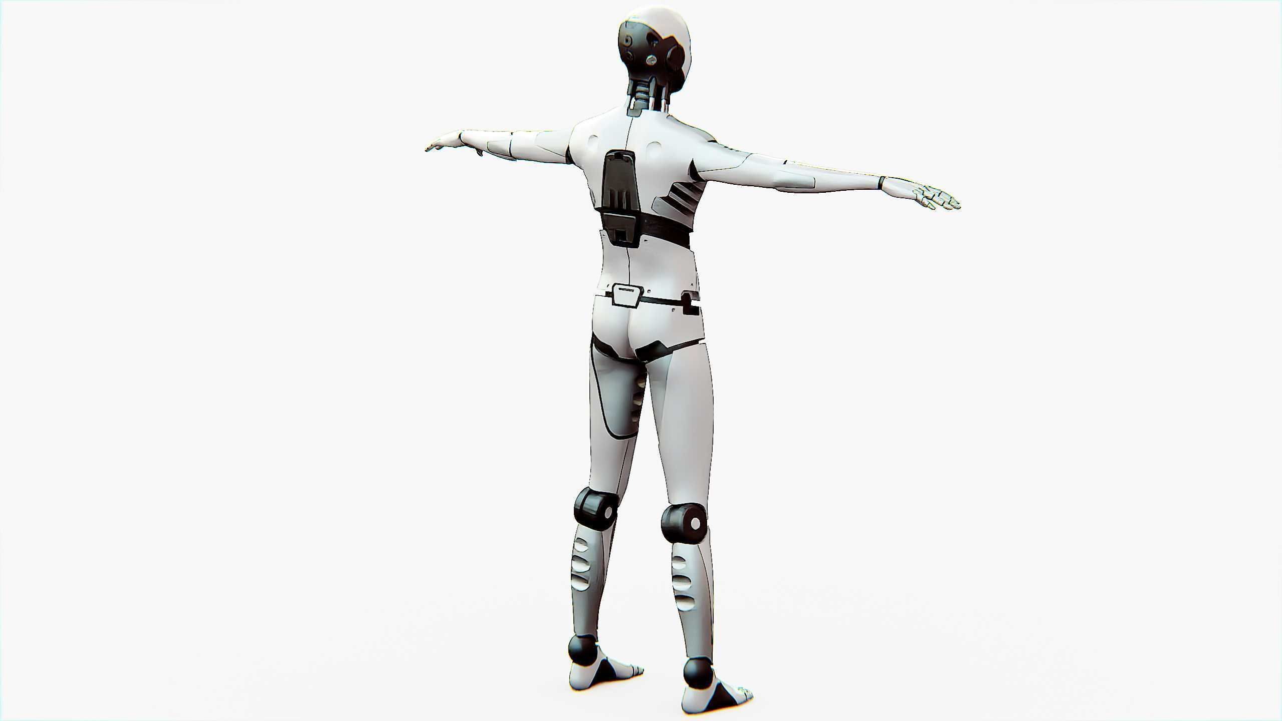 ANDROID MANO Rigged for Unreal Engine - Unity - MIXAMO 3D model_29