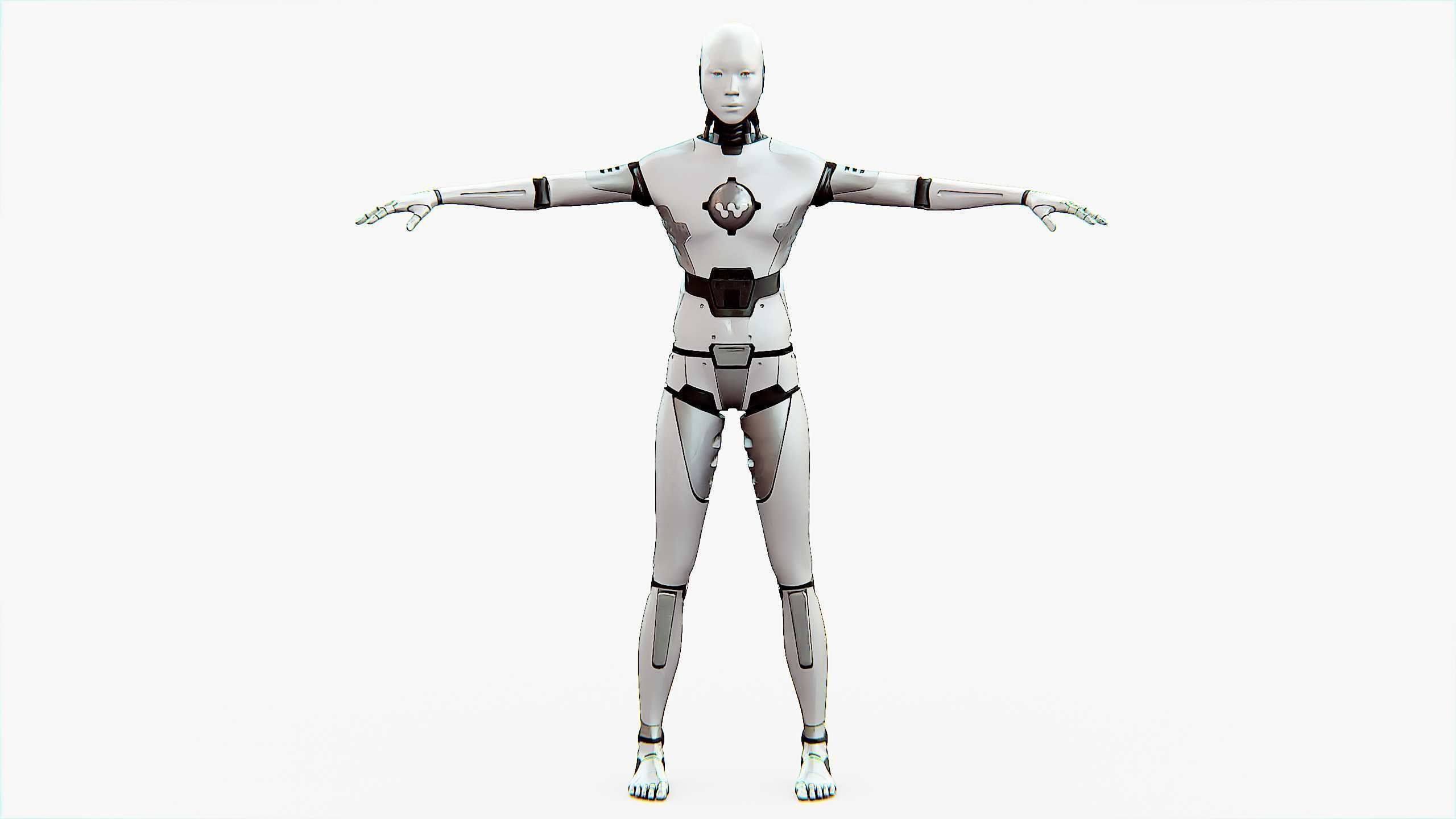 ANDROID MANO Rigged for Unreal Engine - Unity - MIXAMO 3D model_24