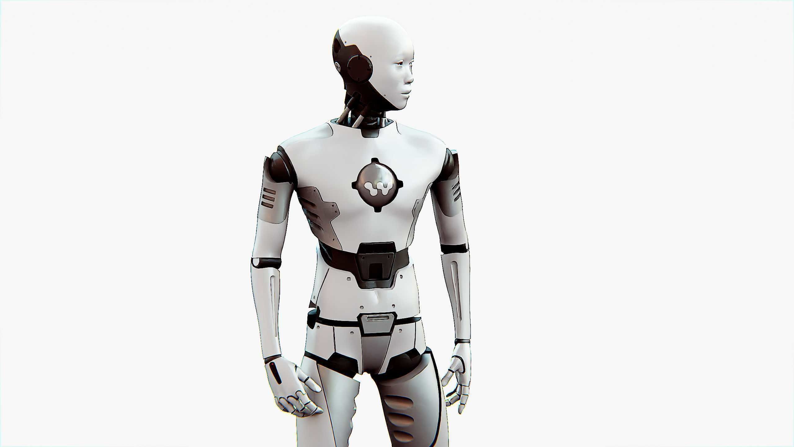 ANDROID MANO Rigged for Unreal Engine - Unity - MIXAMO 3D model_10