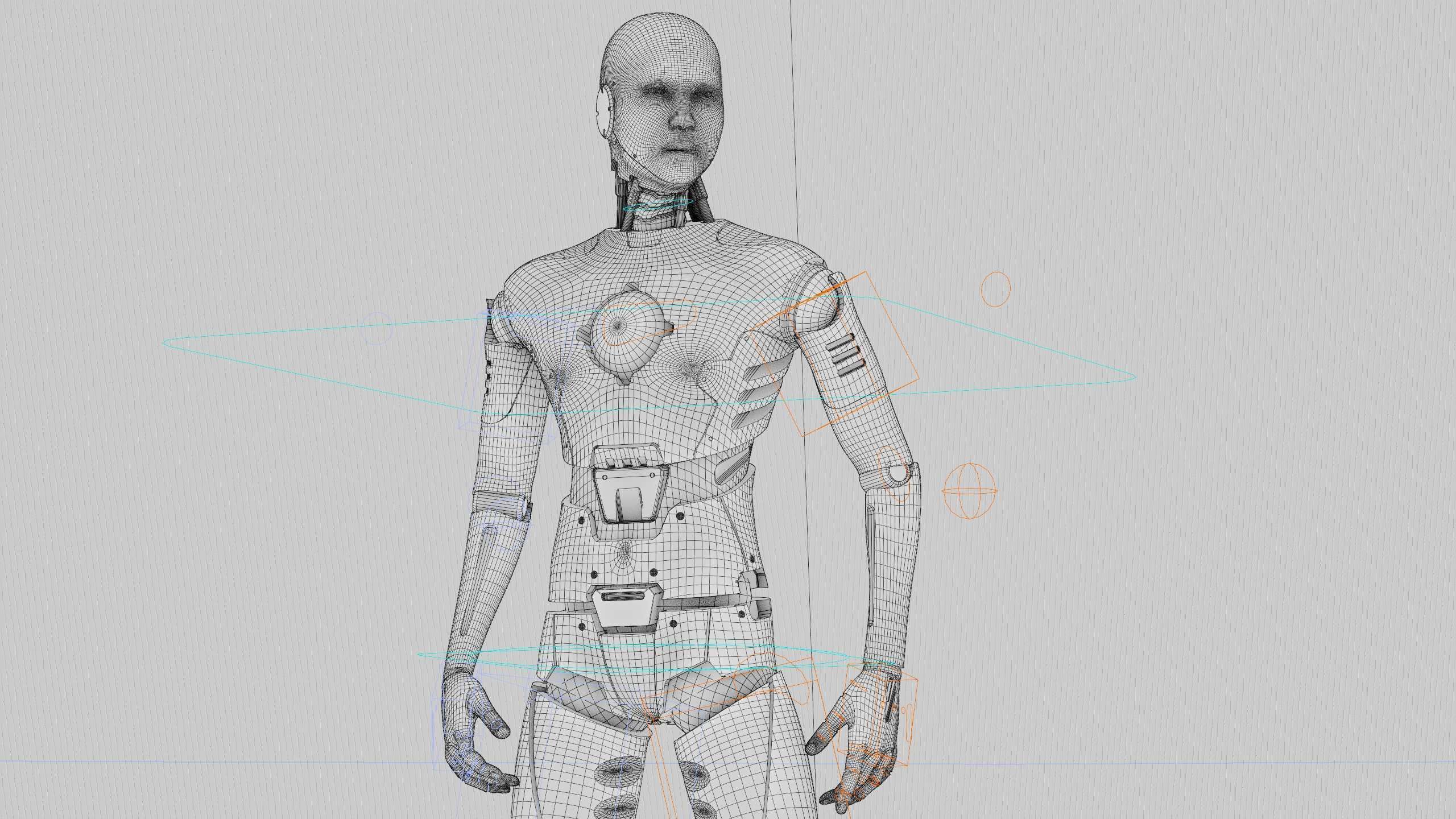 ANDROID MANO Rigged for Unreal Engine - Unity - MIXAMO 3D model_40