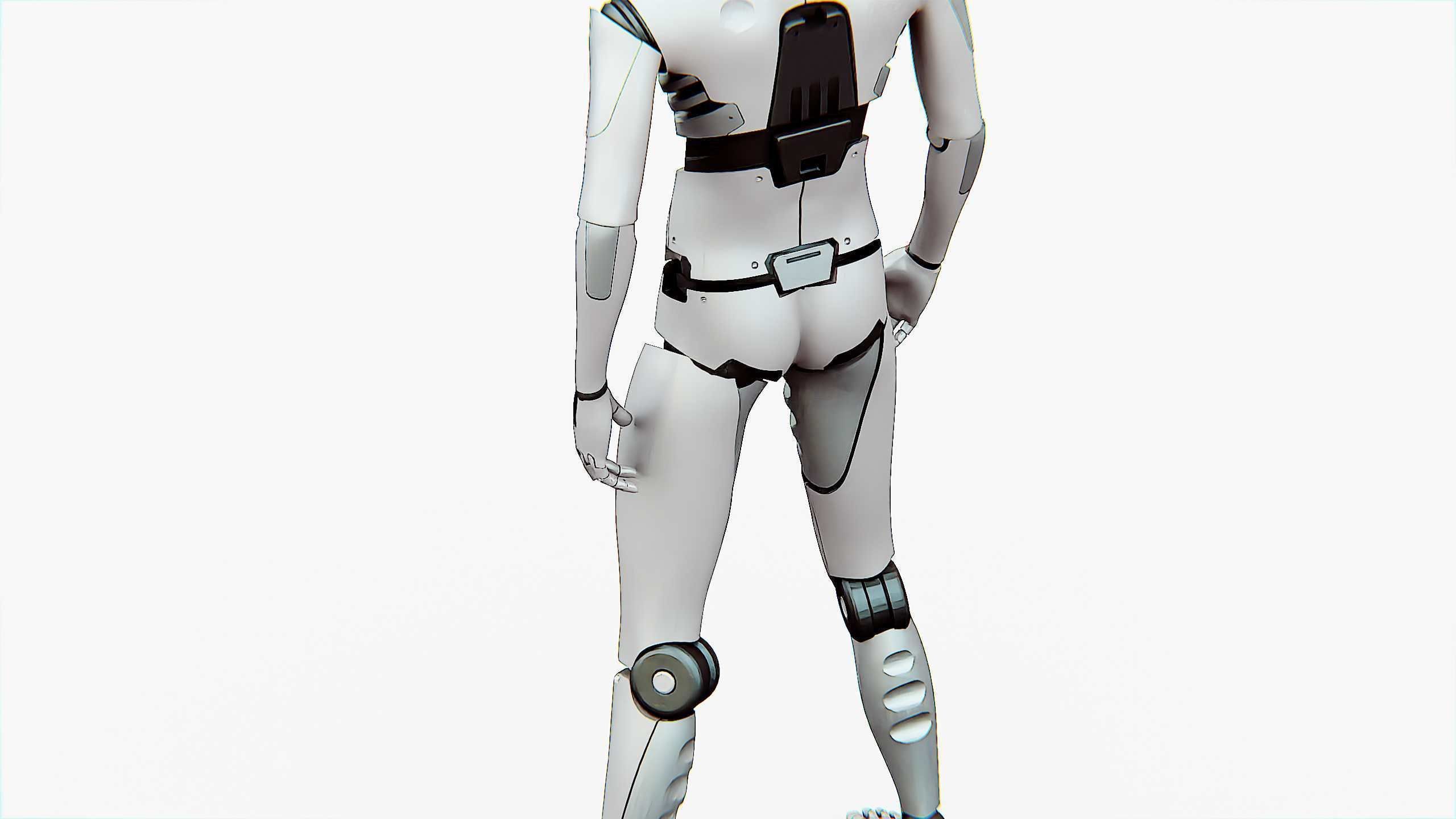 ANDROID MANO Rigged for Unreal Engine - Unity - MIXAMO 3D model_19