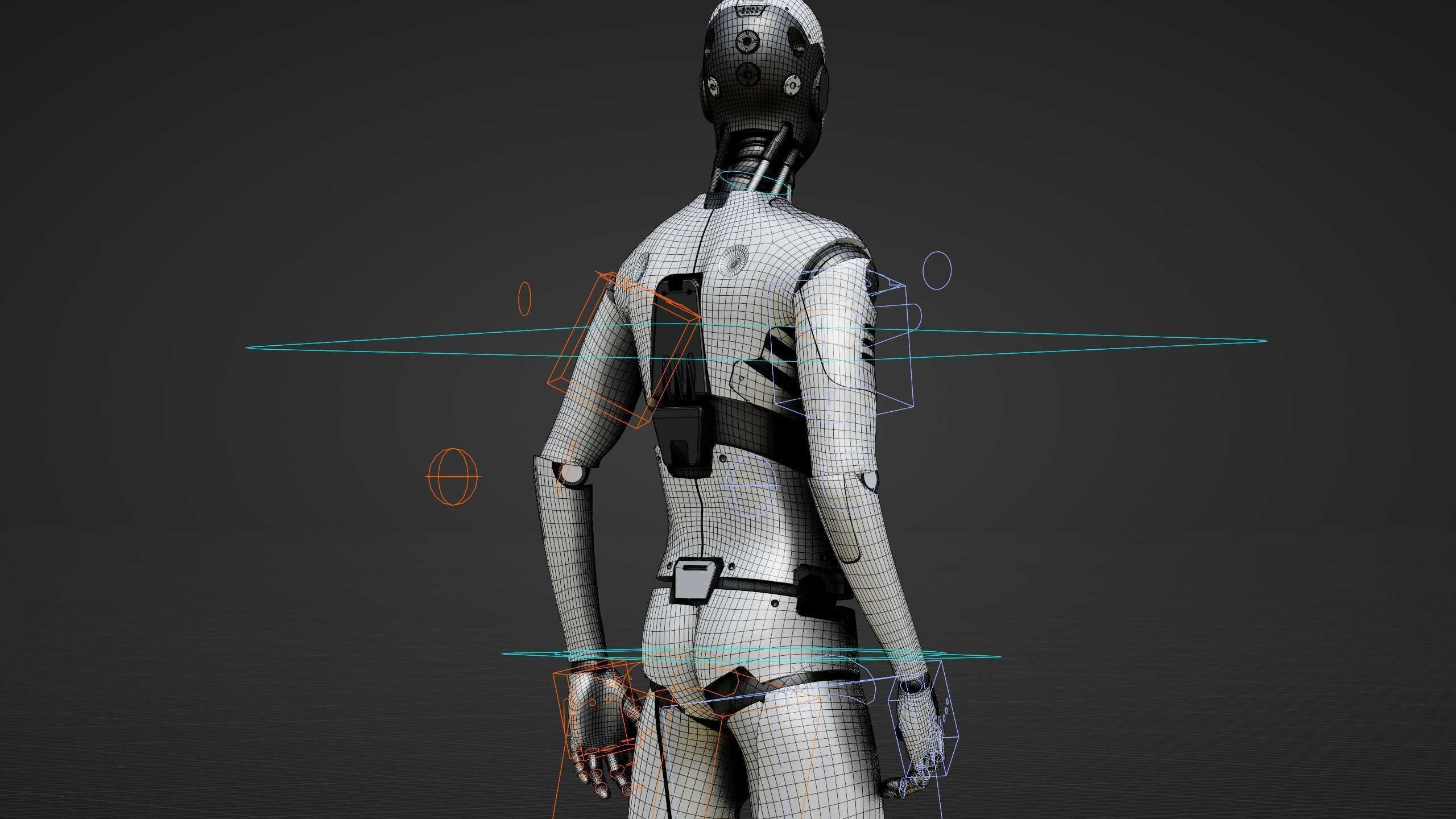 ANDROID MANO Rigged for Unreal Engine - Unity - MIXAMO 3D model_38