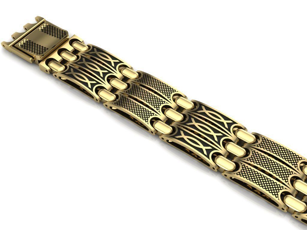 bracelet 3D print model_4