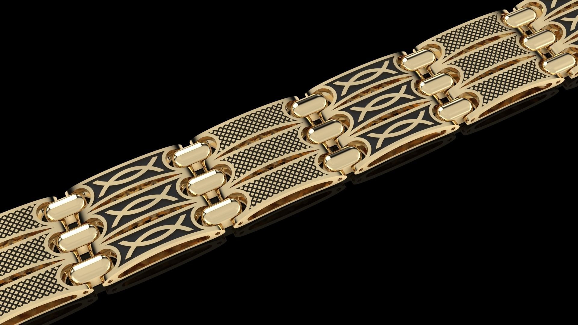 bracelet 3D print model_2