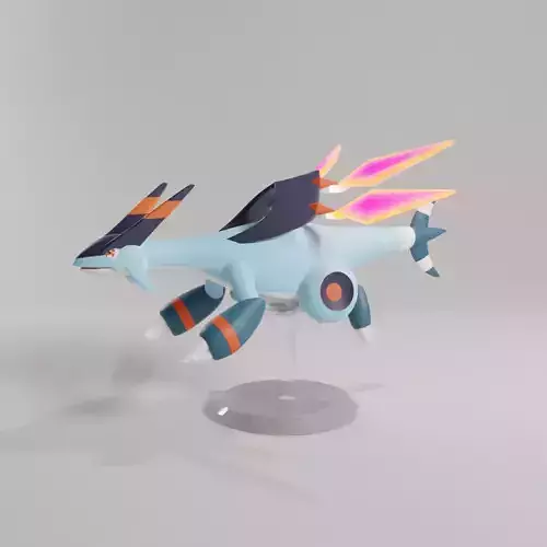 PALWORLD JETDRAGON FIGURE - JET DRAGON PARTS SEPARATED 3D print model