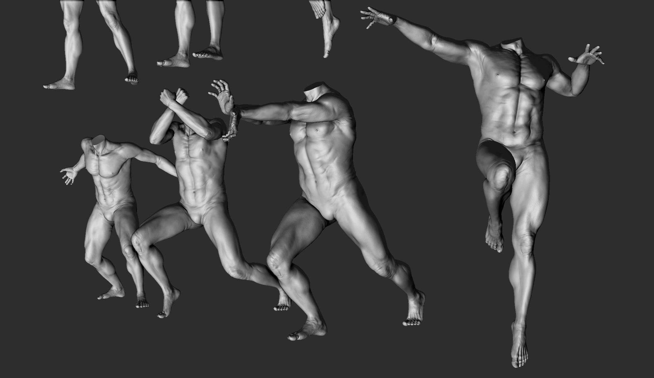 12 Male Poses Part 1 3D model_21