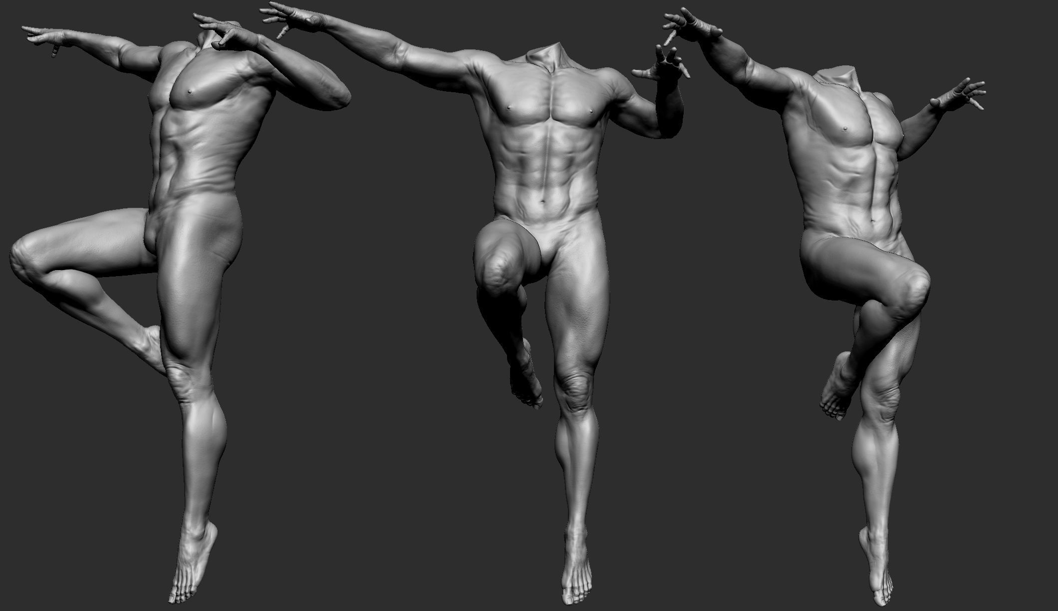 12 Male Poses Part 1 3D model_16