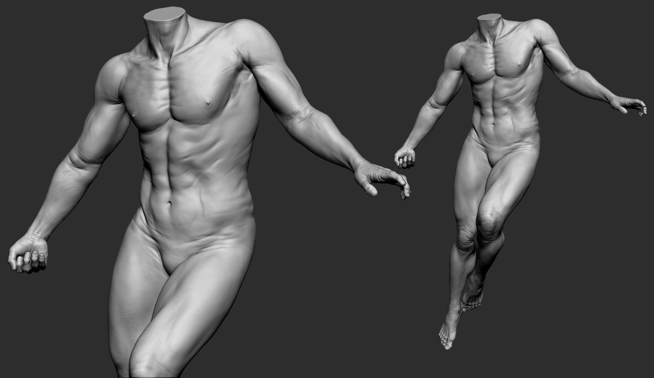 12 Male Poses Part 1 3D model_12