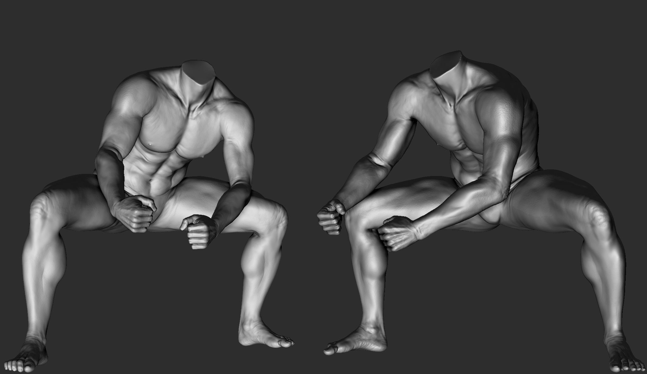 12 Male Poses Part 1 3D model_10
