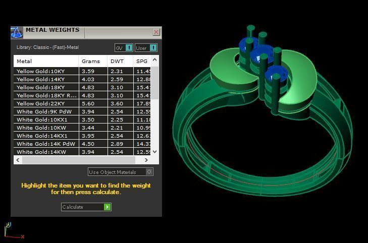 wedding ring for daimonds 3D print model_15