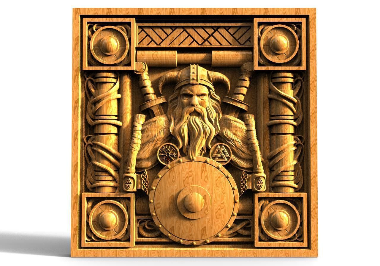 Viking CNC 3D print model_7