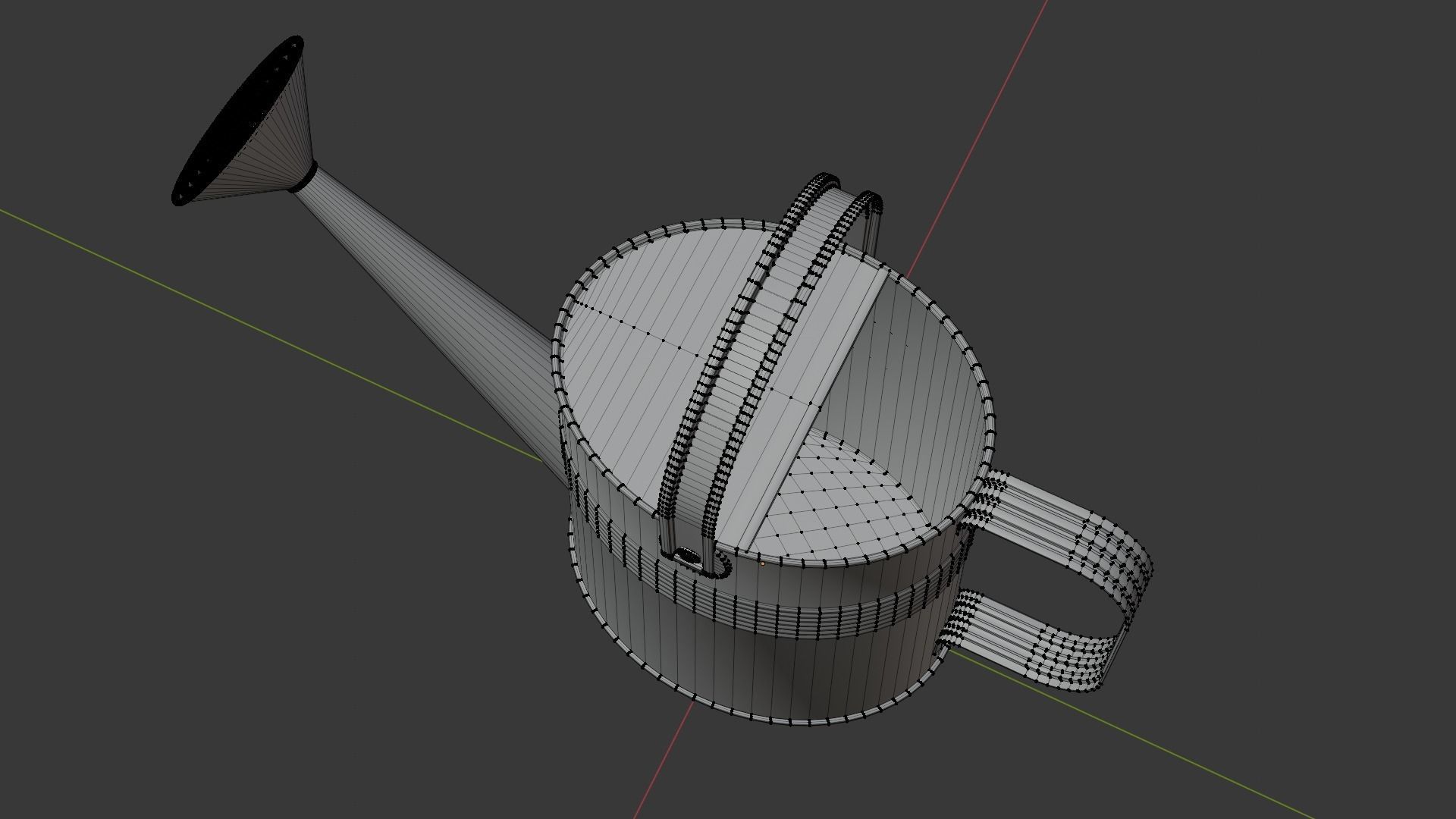 Watering can 3D model_5