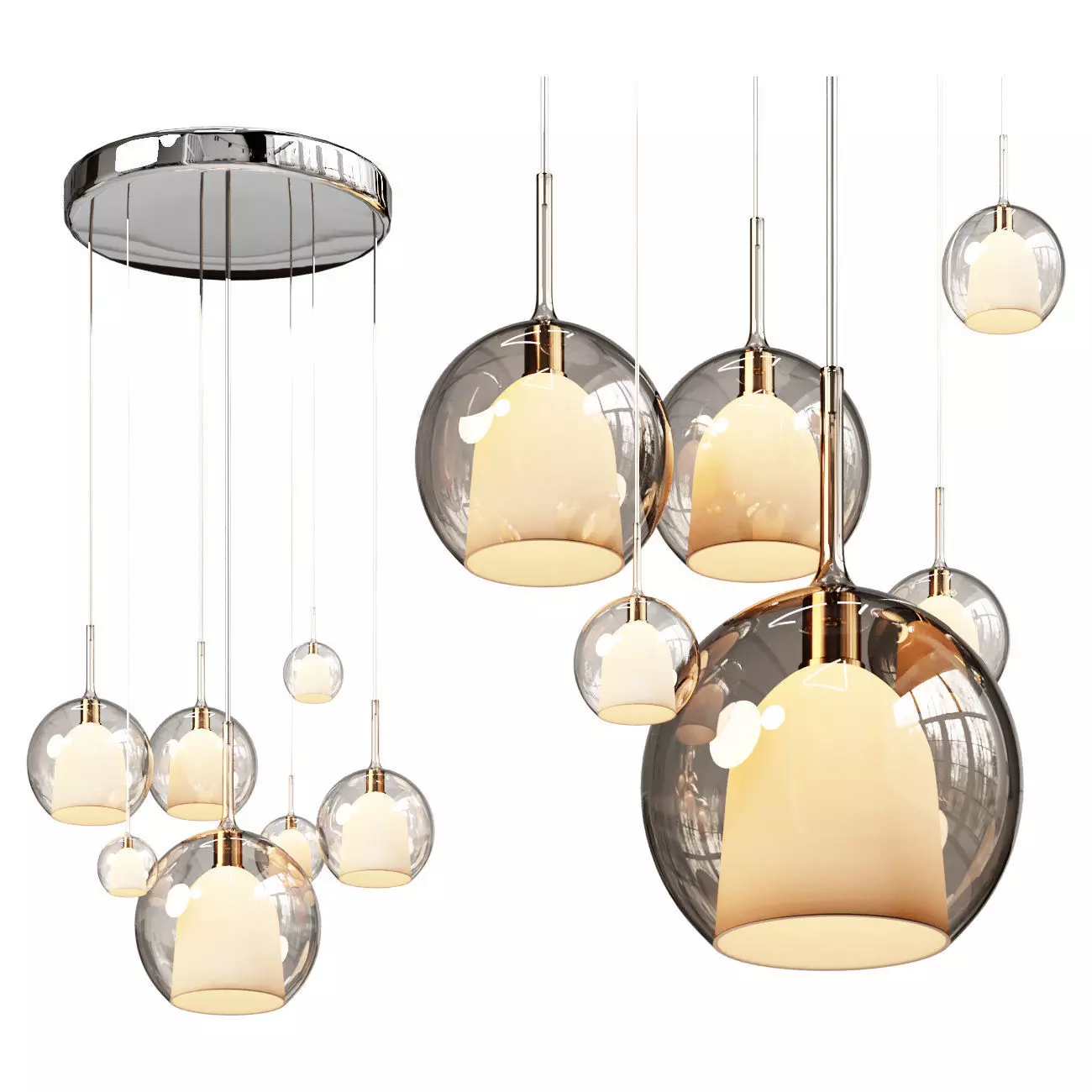 Kasanto Chandelier Lamp 3D model