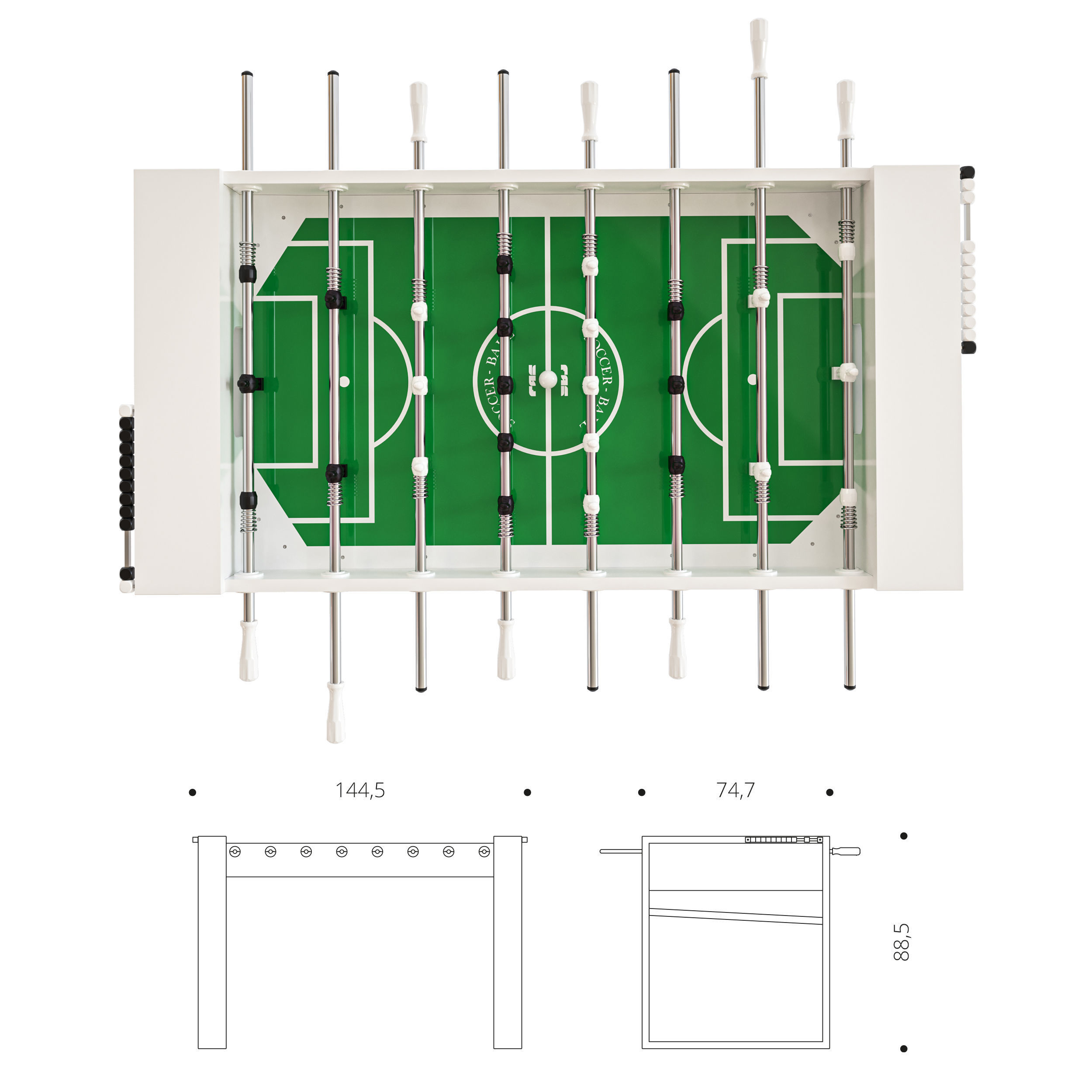 Table football TOUR 65 by FAS Pendezza 3D model_2