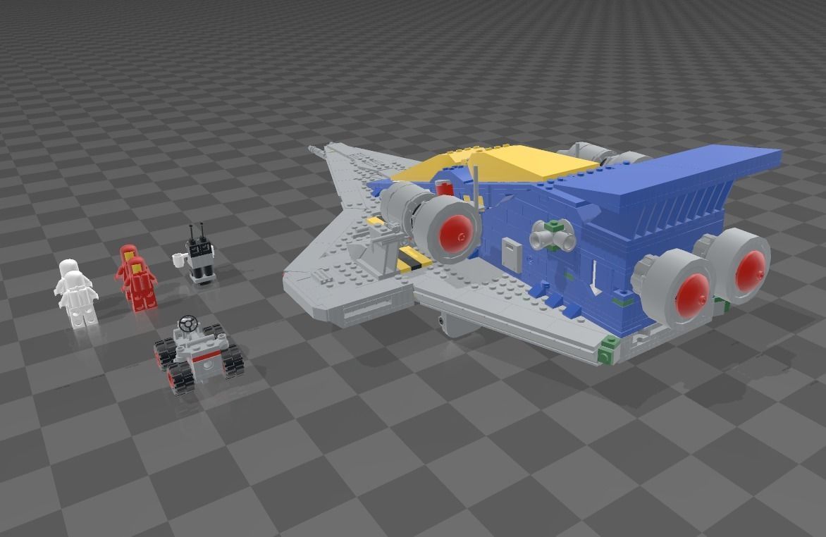 LEGO GALAXY EXPLORER LL928 10497 3D print model_4