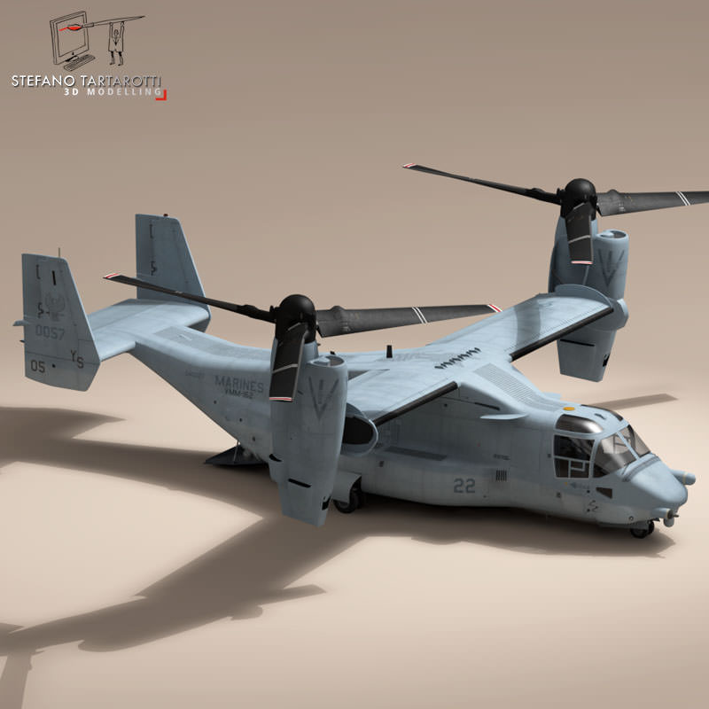V-22 Osprey US Marines 3D model_2