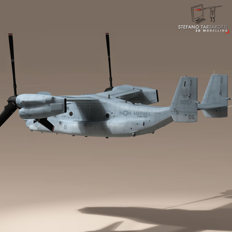 V-22 Osprey US Marines 3D model_10