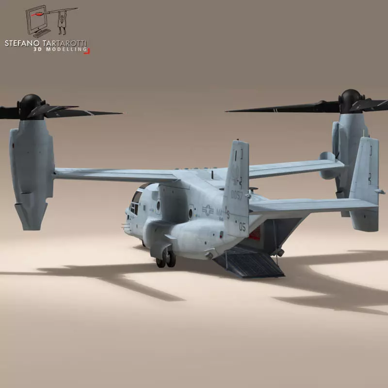 V-22 Osprey US Marines 3D model_0