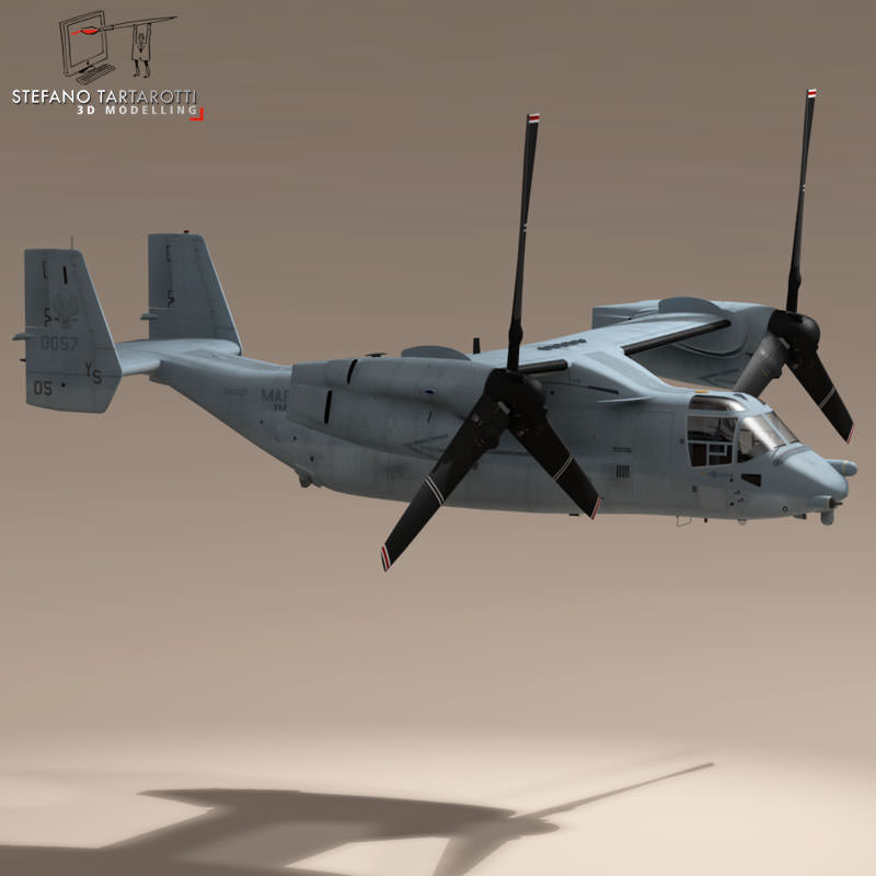 V-22 Osprey US Marines 3D model_3