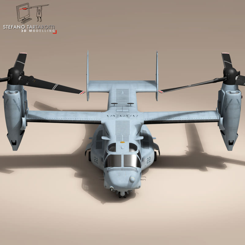 V-22 Osprey US Marines 3D model_7