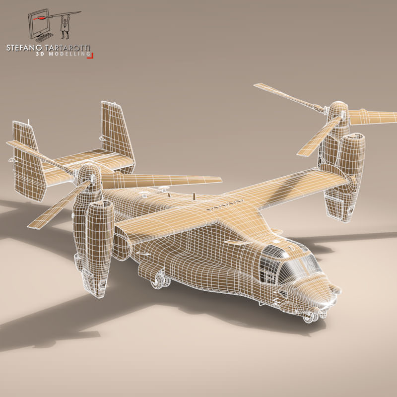 V-22 Osprey US Marines 3D model_9