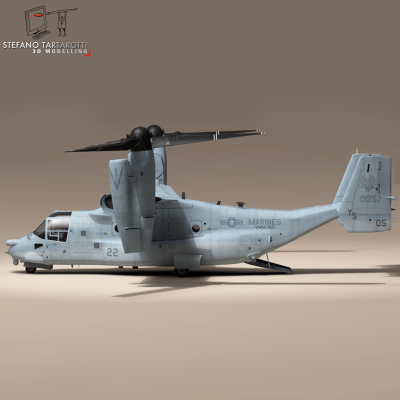 V-22 Osprey US Marines 3D model_8