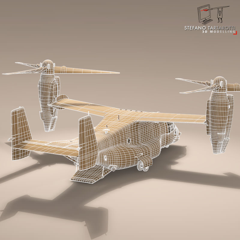 V-22 Osprey US Marines 3D model_4