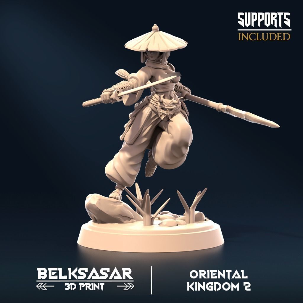 Twilightshine Blade Set x5 Nude 3D print model_2