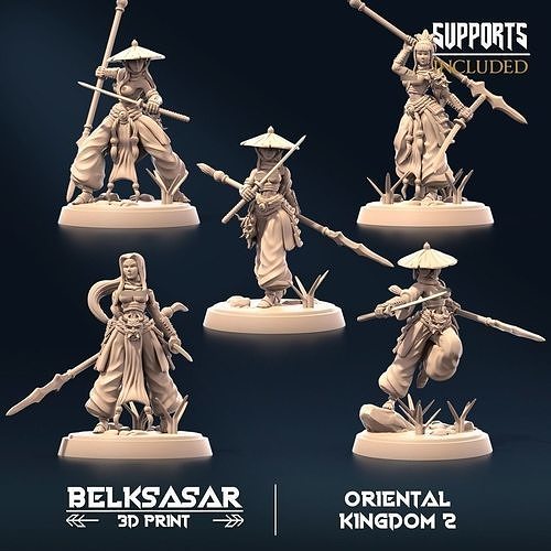 Twilightshine Blade Set x5 Nude 3D print model