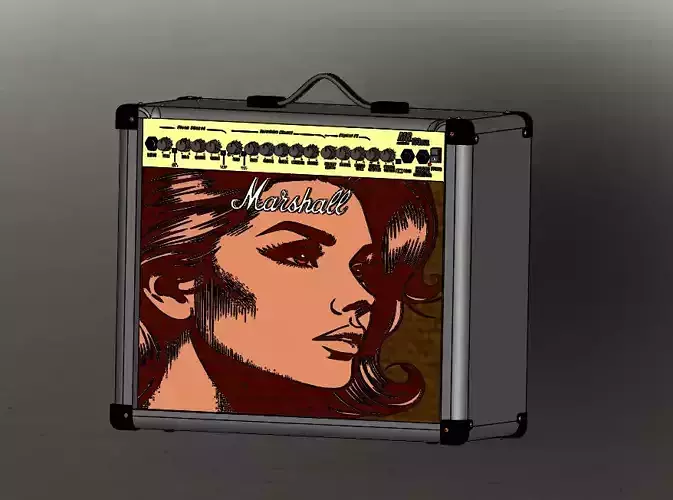 Marshal MG100 model boxscaled 3D print model