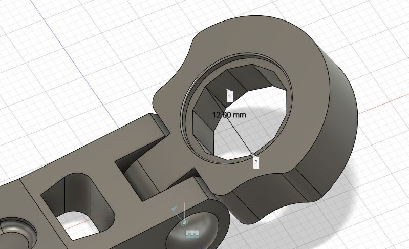 Flat-Head Wrench 3D print model_2
