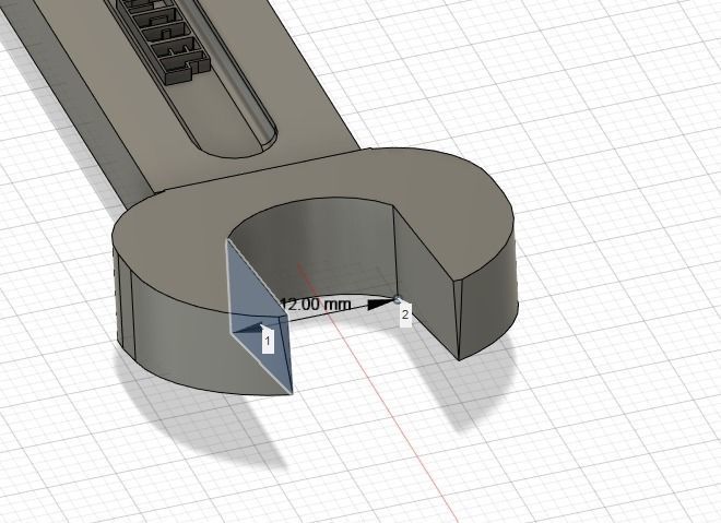 Flat-Head Wrench 3D print model_3