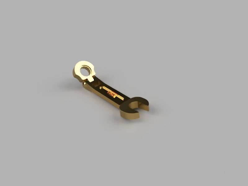 Flat-Head Wrench 3D print model_1