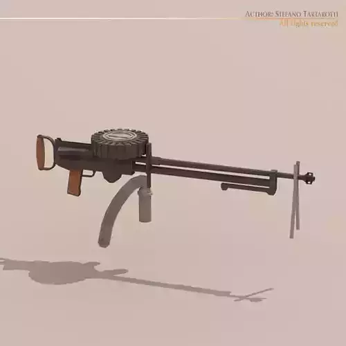 Lewis gun 3D model