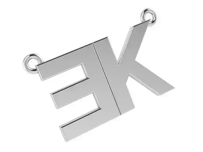 EK Letter Pendant 2710