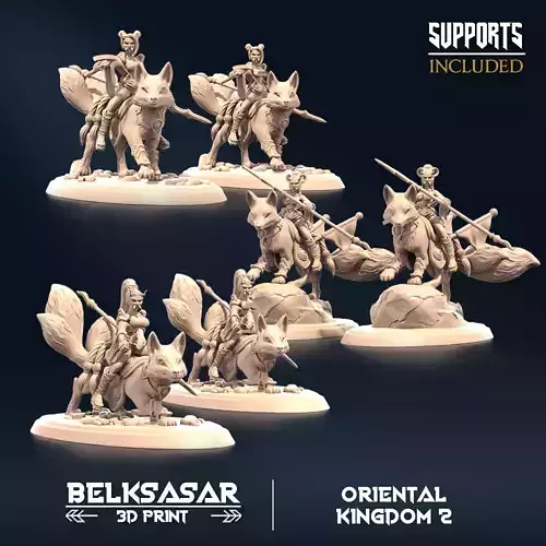 Twilightshine Foxrider Set x3 Normal and Nude