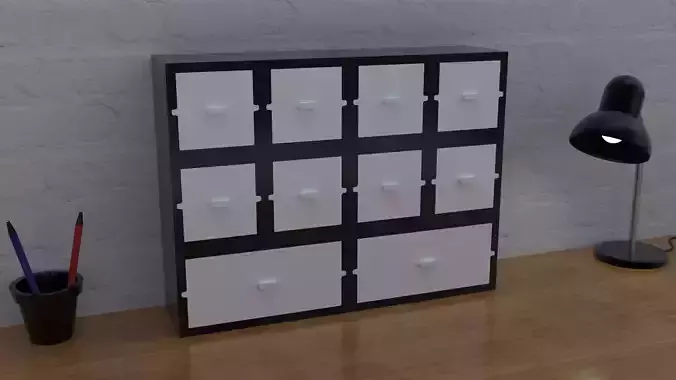 Componible desk organizer with drawers