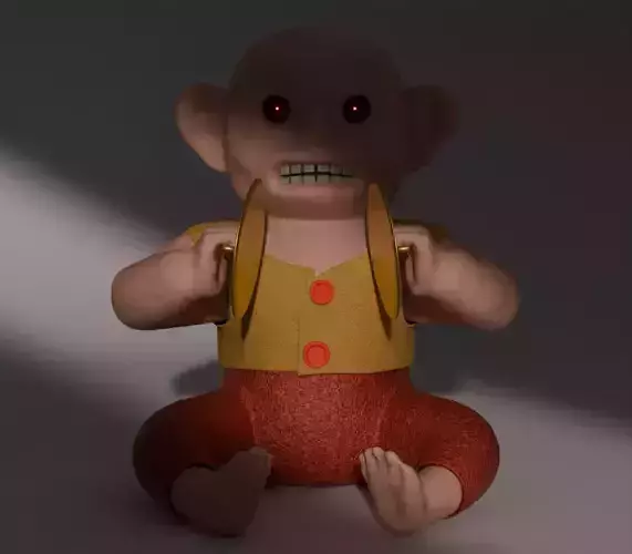 Monkey with Cymbals 3D model