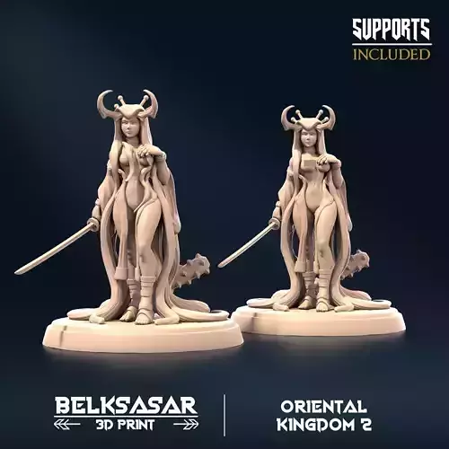 Twilightshine Female Oni A Normal and Nude