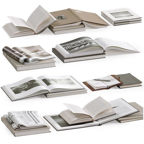 Coffee Table Books 2 3D model