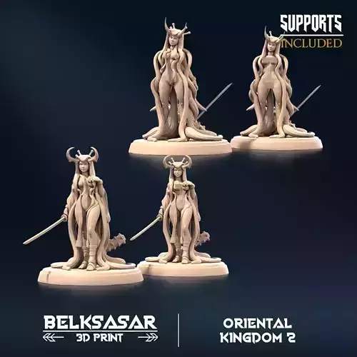 Twilightshine Female Oni Set x2 Normal and Nude