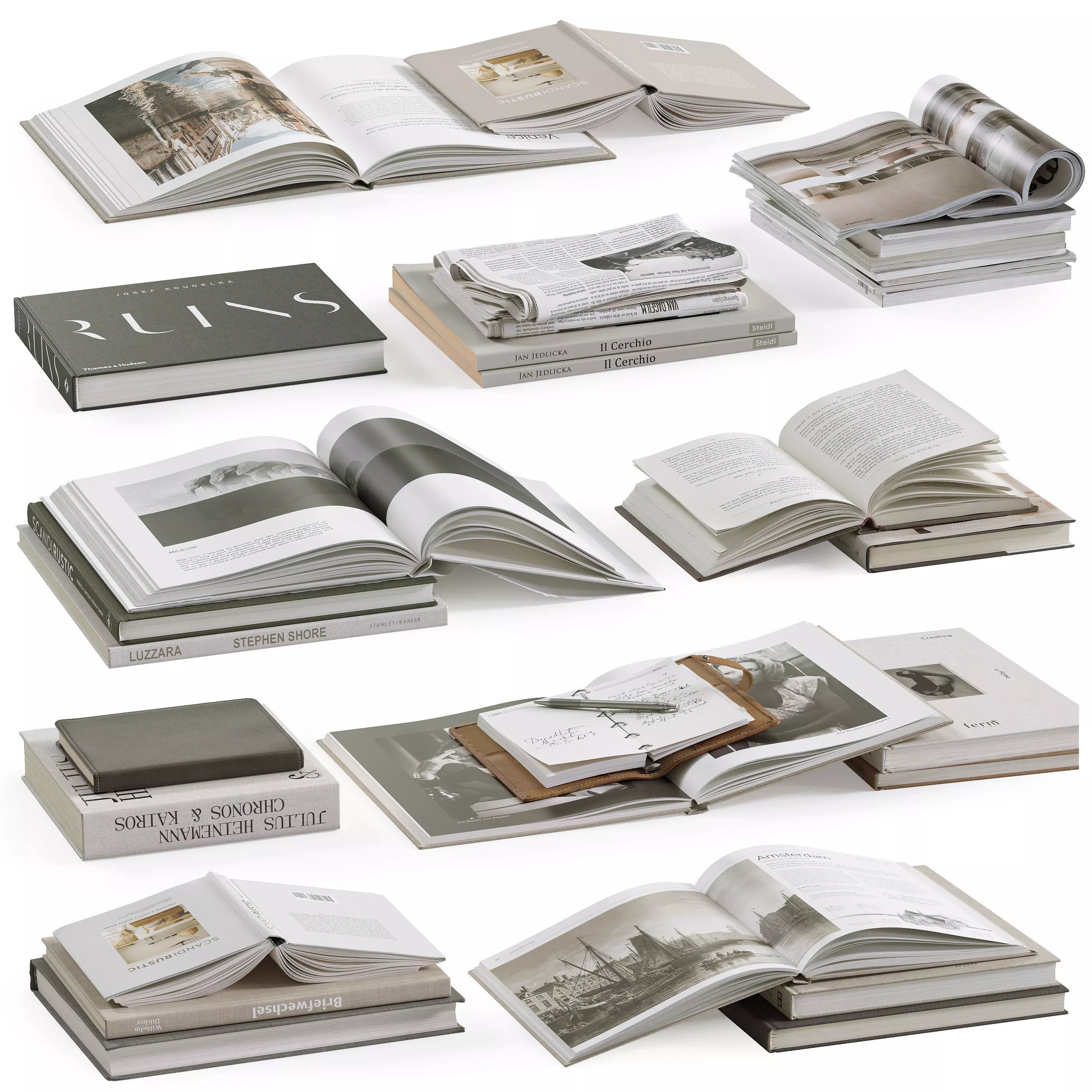 Coffee Table Books 3 3D model_0