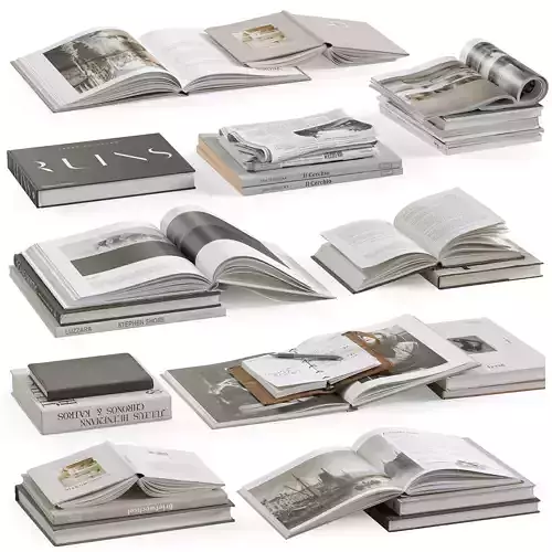 Coffee Table Books 3 3D model