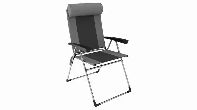 Folding camping reclining armchair 02