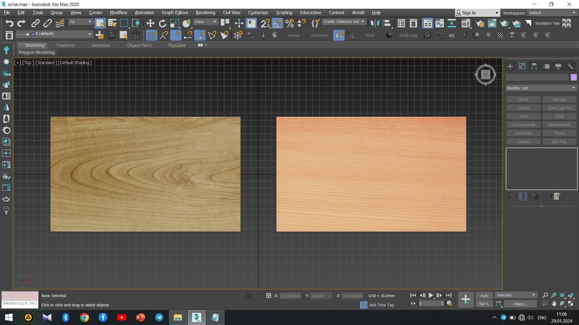 Hinoki Bath Stool Low-poly 3D model_13