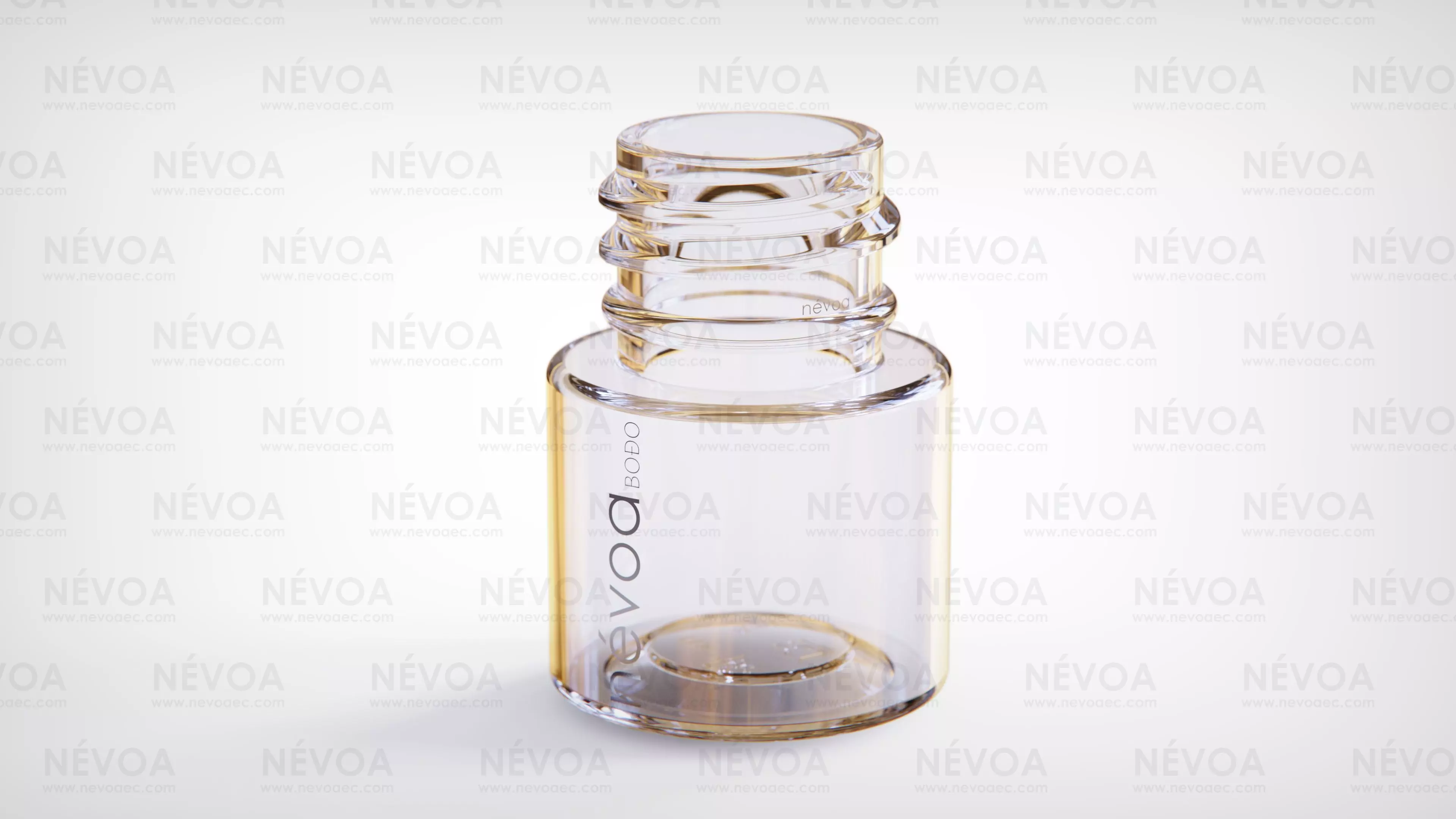 Cosmetic bottle-jar - Bodo series - SP 410-18 - 5 ml 3D model
