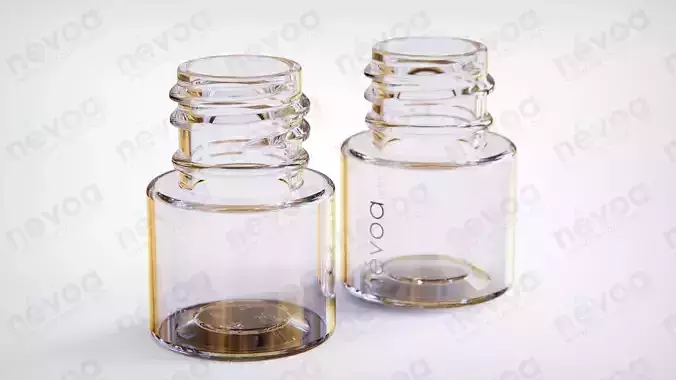 Cosmetic bottle-jar - Bodo series - SP 410-18 - SP 415-18 - 5 ml 3D Model Collection