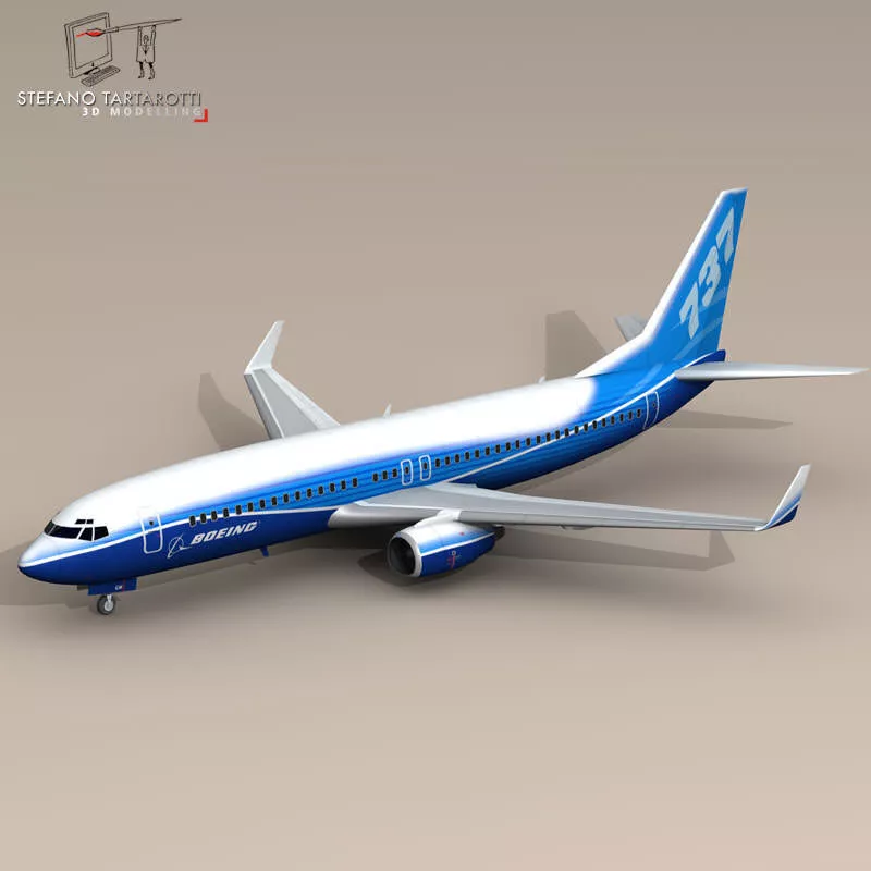 B737-800 boeing boeing boeing boeing boeing boeing boeing boe... 3D model